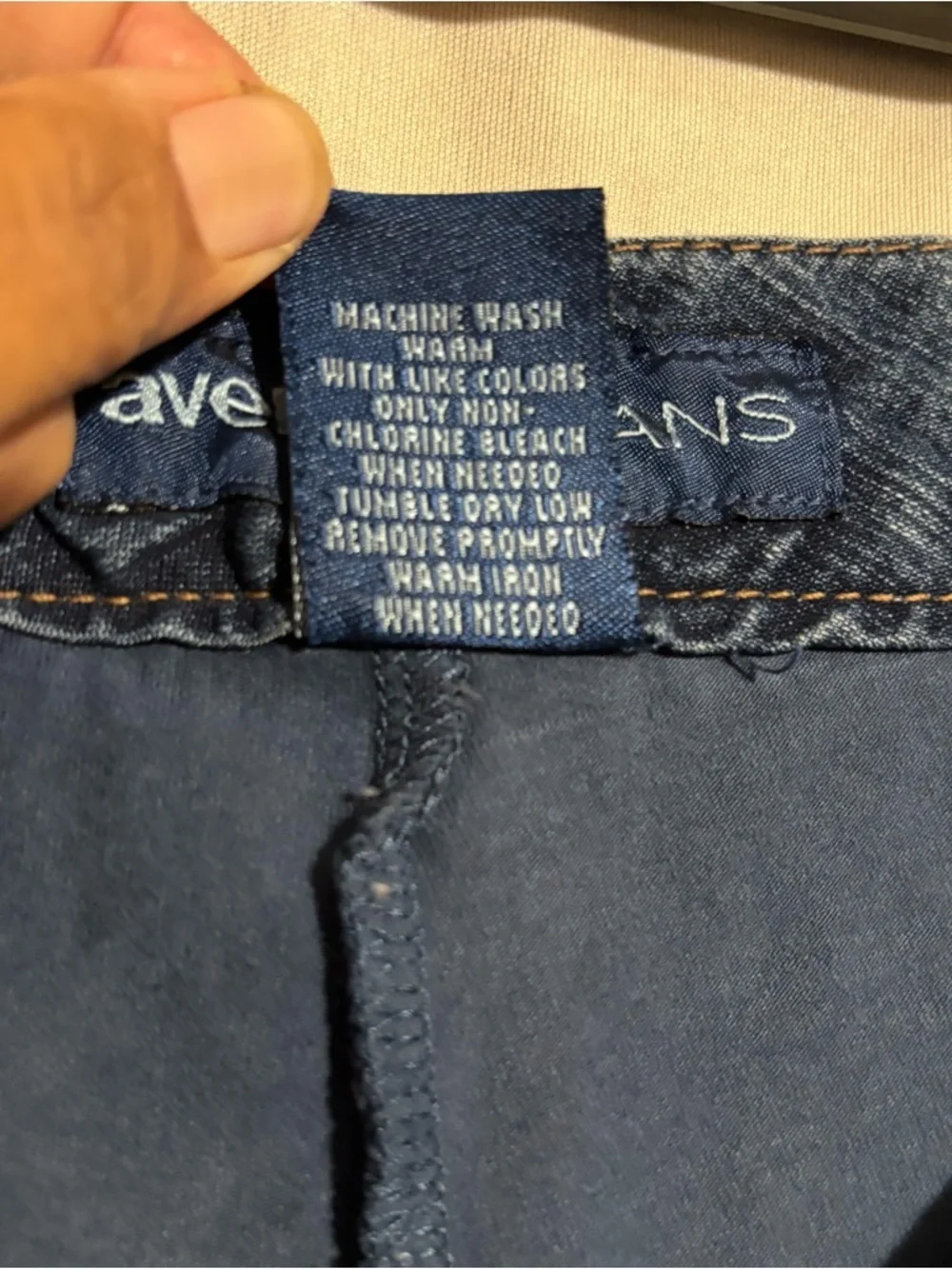 Avenue Jeans size 16 Classic Blue Denim Mini Skort